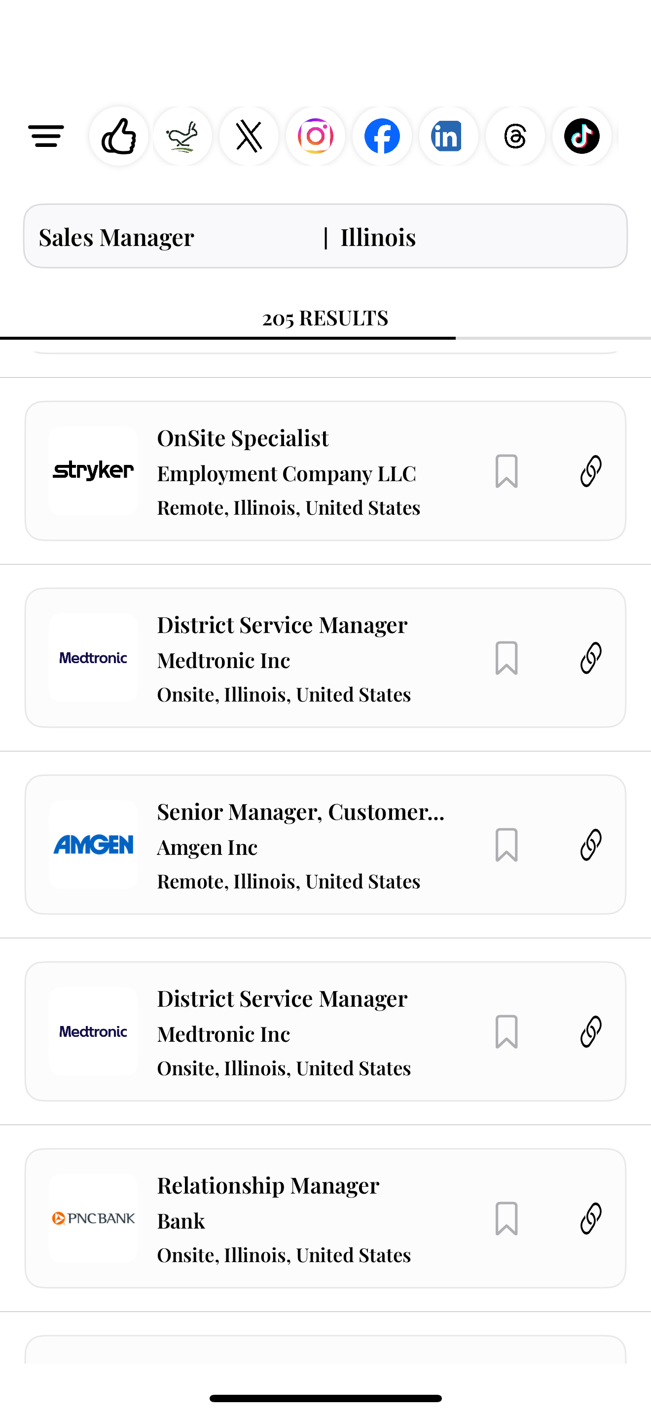 Jobs feature screenshot